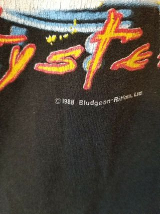 Vtg 80s Def Leppard Hysteria Concert Tour Heavy Metal T Shirt S/M 50/50 7