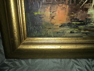 2 Vintage Pablo Matania signed and framed Oil Paintings 3