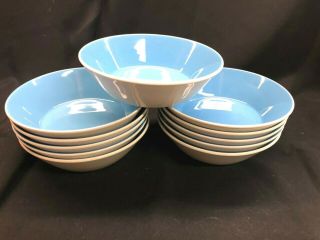 Vintage Mikasa Checkmate Blueberry Cereal Bowl D3500/c4500/c5500 Set Of 11 Rare