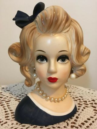 Lady Head Vase Headvase Napco 7  C - 8500 Vintage