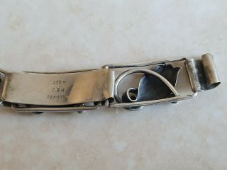 Denmark C.  Brumberg Hanse 830S Sterling Silver Bracelet 6