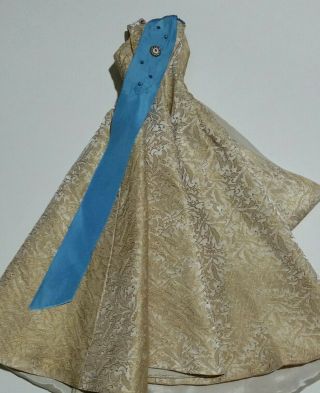 Vintage Madame Alexander 20 " Cissy Doll Queen Elizabeth Gold Dress Gown