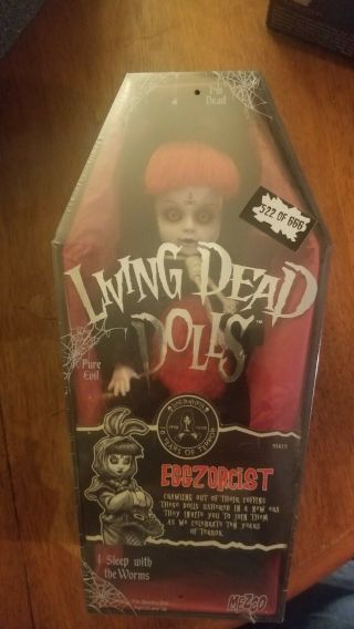 Living Dead Dolls 10th Anniversary Black Eggzorcist Rare