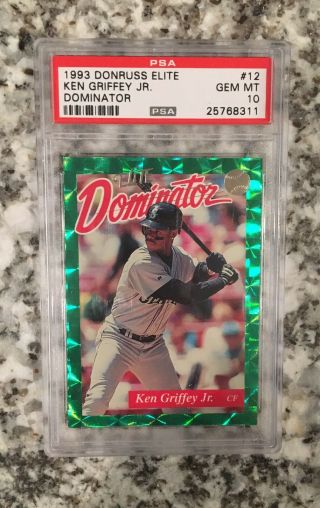 1993 Donruss Elite Dominator Ken Griffey Jr Psa 10 Low Pop Rare Beauty 