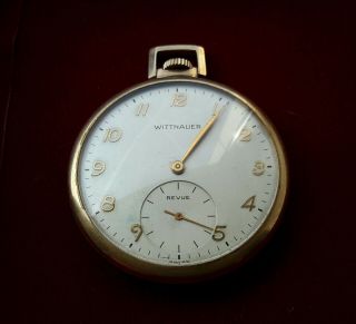 Longines - Wittnauer Rare Vintage H/wind Auto Mens Pocket Watch