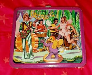 Vintage Bugaloos Metal Lunchbox Aladdin 1971 Sid Marty Krofft Good Shape Rare