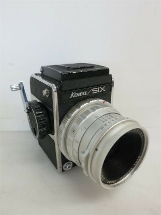 Vintage Kowa Six 6x6 Cm Slr Camera W/85mm F2.  8 Kowa Lens P&r