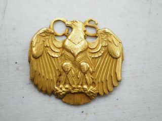 Rare 1930s Girl Scout Golden Eaglet 10k Gold Pin - Large Size -