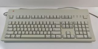 Vintage Apple Extended Keyboard II & Desktop Bus Mouse II Set w/ Cords 2