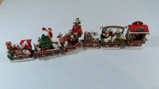 RARE Danbury Christmas Westie Express Train 6 pc.  Set Very Hard To Find 3