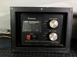 2 Vintage Sansui SP - 2500A Speaker Crossover Control Panels 2