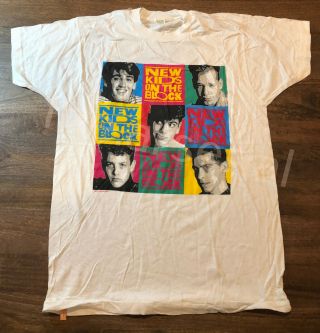 Vintage Kids On The Block Nkotb 1989 Concert T - Shirt,  Size Xl Screen Stars