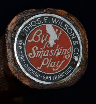 Vintage Bright Wood 1920s Wilson Cup Defender Tennis Racket Orig Thick Strings 6