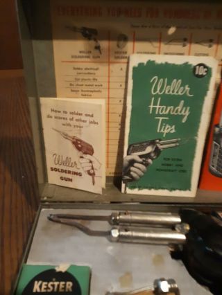 Vintage Weller Soldering Gun Kit Model 8250A w/ Orig.  Wrench Case & Tips 3