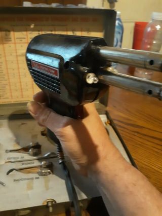 Vintage Weller Soldering Gun Kit Model 8250A w/ Orig.  Wrench Case & Tips 7
