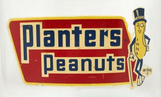 Vintage Planters Peanuts Counter Display Jar w/Lid SCP 2