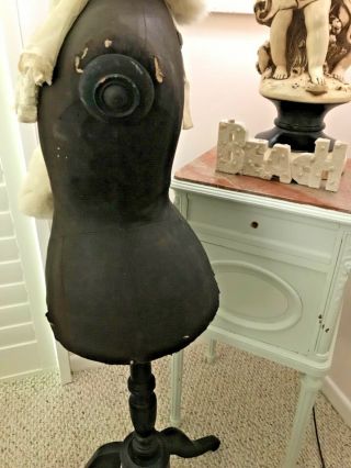VERY RARE STOCKMAN CHILDS WASP WAIST SHABBY BROCANTE MANNEQUIN DRESS FORM SIGNED 3
