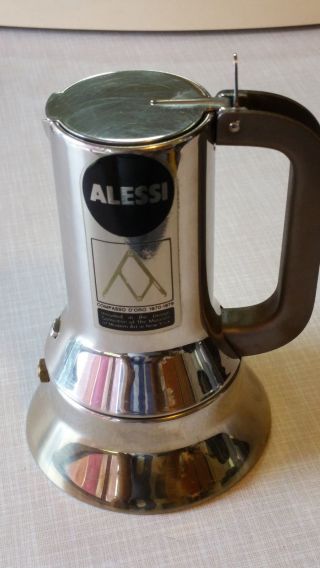 Vintage Alessi Espresso Coffe Maker Inox 18/10 Italy