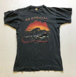 Vtg 80s 38 Special Tour De Force Concert T Shirt Size Large Screen Stars