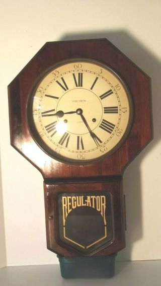 Vintage Verichron Harris Mallow Westminster Chime Regulator 31 Day Wall Clock