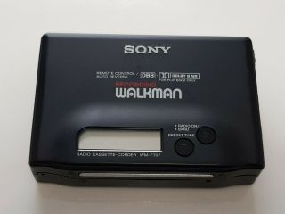 Extremely Rare Sony Walkman Personal Radio Cassette Player / Recorder Wm - F707