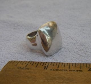 Fine Schiff Modernist Craft Sterling Ring - Size 5.  5 - Nr