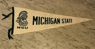 Vintage 1979 Michigan State University Sparty Pennant Baskebtall Champions 70s