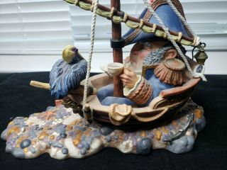 Rare James Christensen Porcelain Sculpture Figurine Waiting for the Tide 7