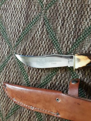 Vintage case knife MONTANA Centennial 1889/1989 case xx usa in cond 4