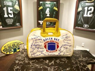 1969 1960 Green Bay Packers Bag Nfl Players Assoc.  Rare Bart Starr Ray Nitschke