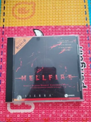 Vintage 1997 Diablo 1 Big Box Win 95/NT & Mac CD - ROM w/ HELLFIRE Expansion Pack 3