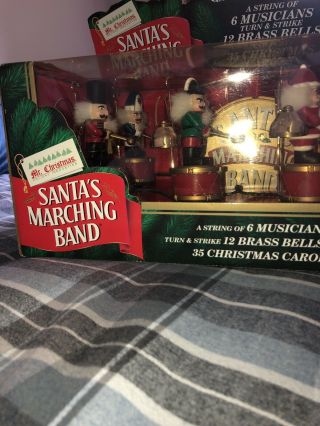 Vintage Mr.  Christmas Santa ' s Marching Band Christmas Carols 7