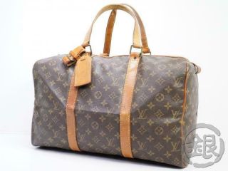 Auth Pre - Owned Louis Vuitton Vintage Monogram Sac Souple 45 Travel Boston M41624