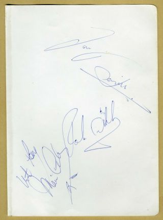 Bee Gees - Rare authentic album page signed by all three,  Photo - 1989 - 2