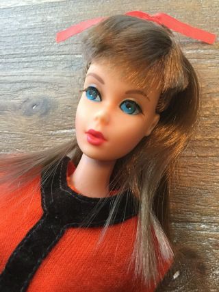 Vintage Barbie - Mod Tnt Light Brown Pretty - Bend Leg Body