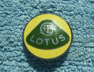 Vintage 1960s Lotus Enamel Car Bonnet Badge - Old Europa/cortina/elan S1/s2/s3/s4