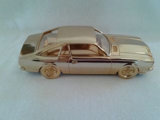 Rare Vintage Mazda Cosmo Ap Cigarette Case Gold Diecast Model - Dealer Promo