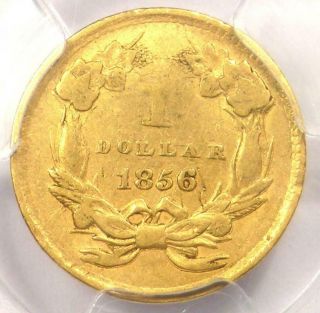 1856 Indian Gold Dollar Coin G$1 - Certified PCGS AU Details - Rare Coin 4