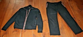 Black W/ Red Green Stripe Gucci Signature Tracksuit Jacket L Pants M Rare Set