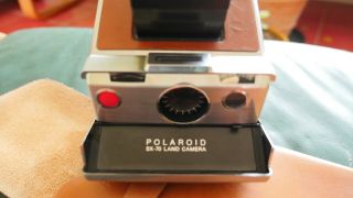 Vintage Polaroid Sx 70 Land Camera,  Accessories Kit