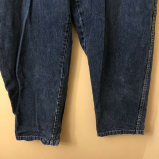 Vintage 90s JNCO Jeans Blue Wide Leg Spellout Logo Sz 34 X 34 2