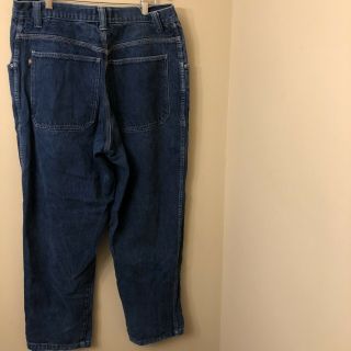 Vintage 90s JNCO Jeans Blue Wide Leg Spellout Logo Sz 34 X 34 3