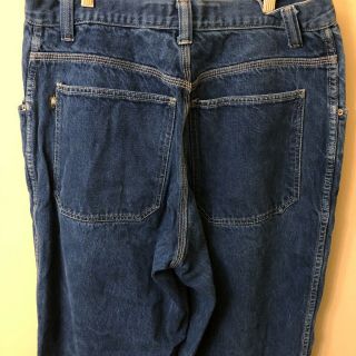Vintage 90s JNCO Jeans Blue Wide Leg Spellout Logo Sz 34 X 34 4