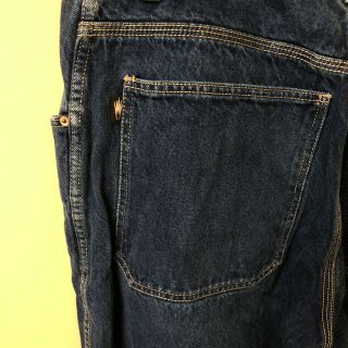 Vintage 90s JNCO Jeans Blue Wide Leg Spellout Logo Sz 34 X 34 7