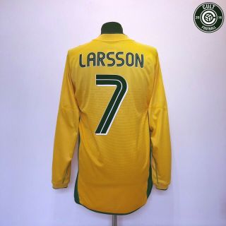 Larsson 7 Celtic Vintage Umbro Away Football Shirt Jersey 2002/03 (l) Sweden