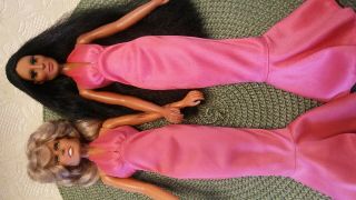 Mego Hallow Farrah & Cher 1970s Celebrity Barbie In Clothes