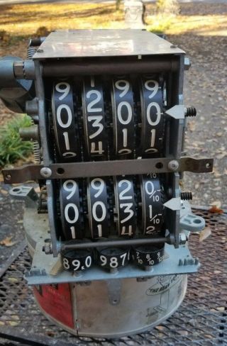 Vintage Veeder - Root Gas Fuel Meter Counter 7