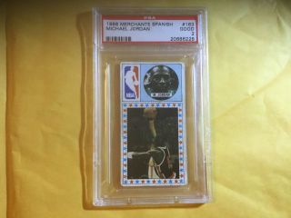 Michael Jordan 1986 - 87 Merchante Spanish Ultra Rare Rookie Rc 163 Psa 2 Gd Rare