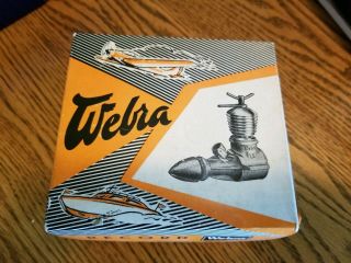 1963 Webra 1.  5 Cc Diesel Model Airplane Engine Vintage.