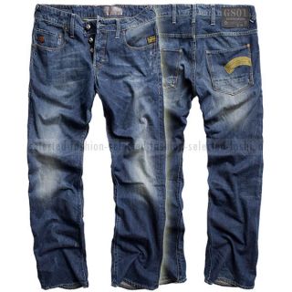 G - Star Raw Jeans Pants Narrow Straight Vintage Arizona Denim W33 L32 Rrp $225